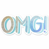 OMG! Hologram Die Cut Wedding Card