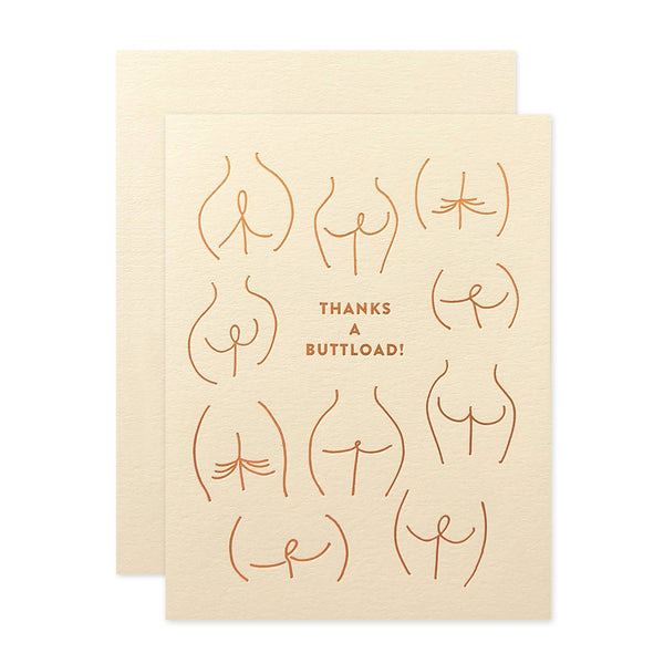 "Thanks a Buttload" Greeting Card